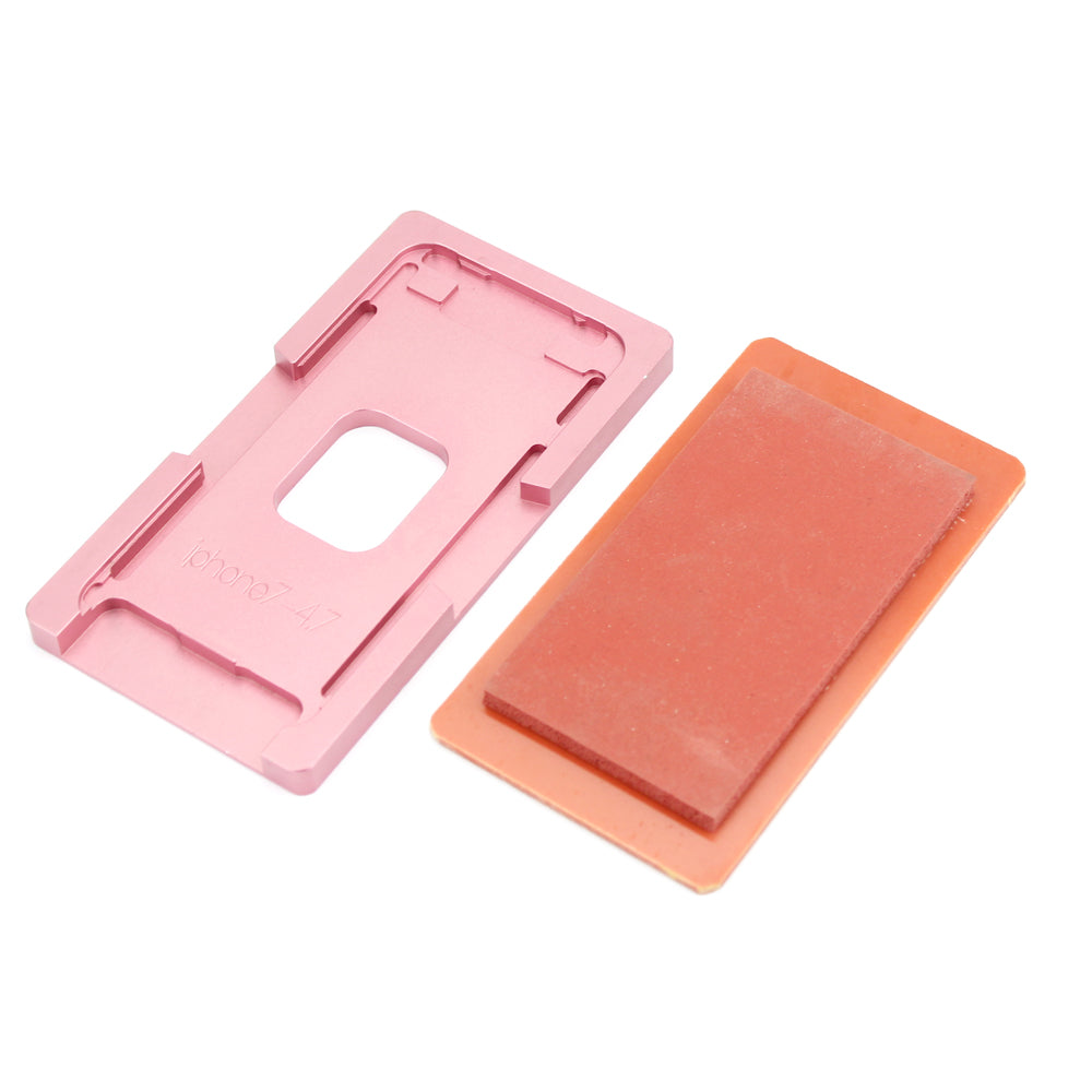 Uniqkart for iPhone 7 4.7 Outer Screen Glass Lens with Frame Laminating Aligning Mold Kit