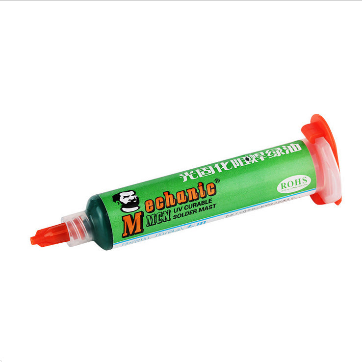 10cc UV Curable Solder Mask PCB Fixing Repairing Paint Anti-Corrosion Green Color