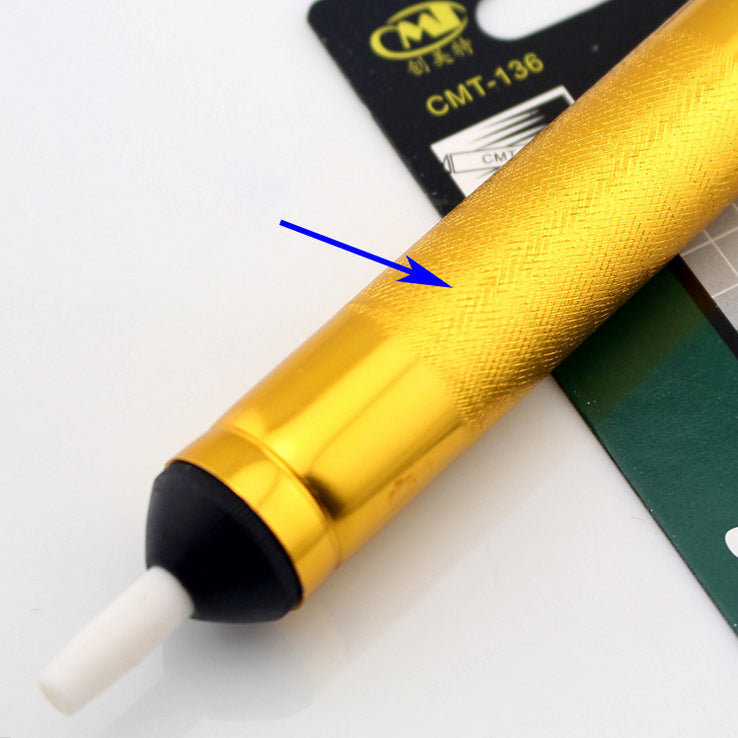 Gold Color Aluminium Desoldering Pump Solder Sucker Removal Tool