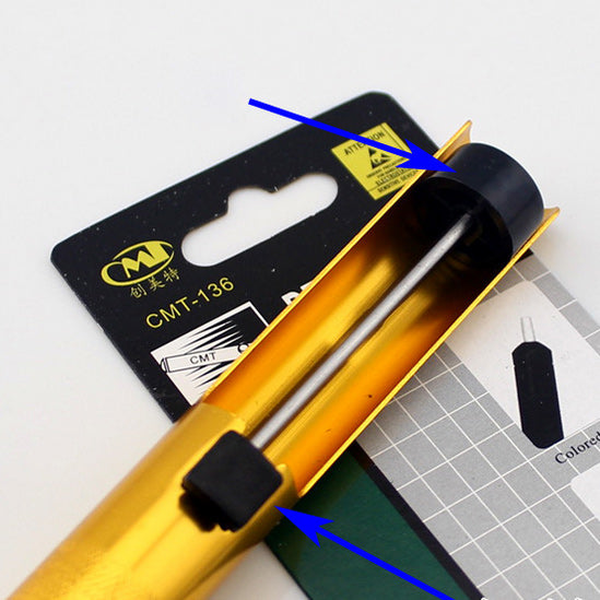 Gold Color Aluminium Desoldering Pump Solder Sucker Removal Tool