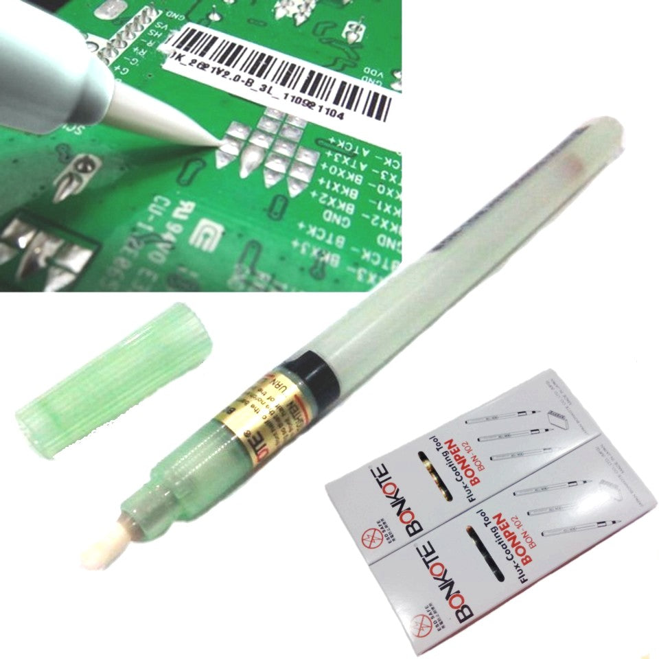 5PCS/Box BONKOTE BON-102F Flat Tip Soldering Rosin Flux Dispensing Pens