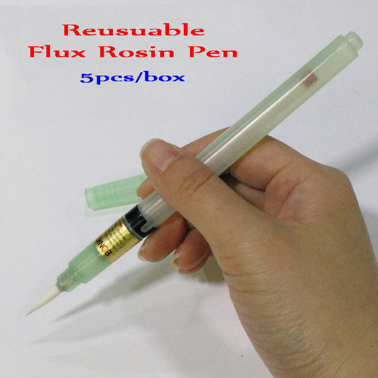 5PCS/Box BONKOTE BON-102 Fine Tip Reusuable Soldering Flux Rosin Pens