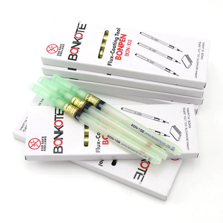 5PCS/Box BONKOTE BON-102 Fine Tip Reusuable Soldering Flux Rosin Pens