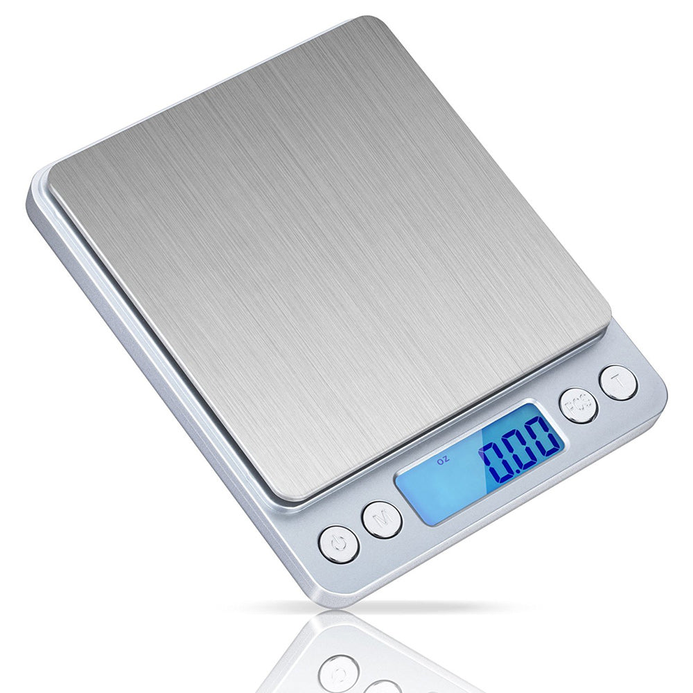 2000g/0.1g Digital Pocket Scale Jewelry Kitchen Food Scale with Back-lit LCD