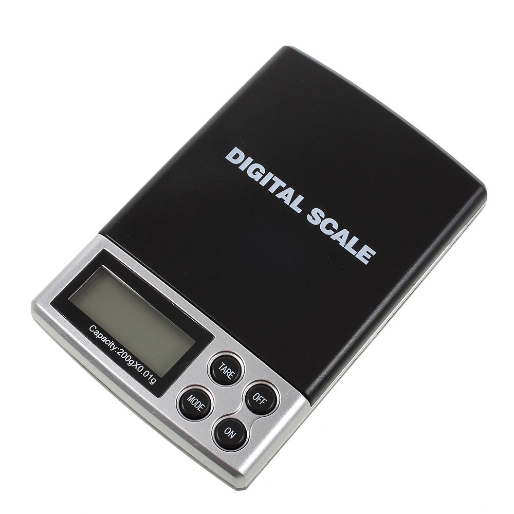 HF-06 200g/0.01g Jewelry Weigh Digital Pocket Scale Electronic Balance with Back-lit LCD