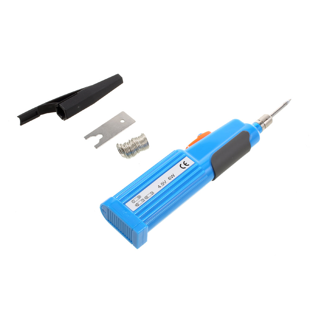 TAKUMI KBI-645 6W 4.5V Plastic Pen Style Portable Battery Soldering Iron Tool - Blue