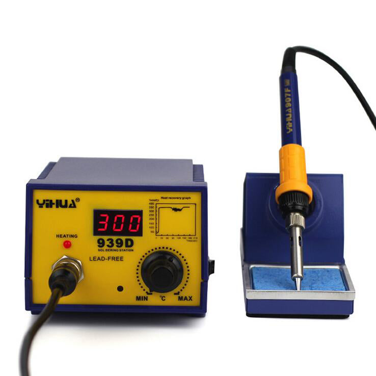 Uniqkart 939D High-power Digital Display Soldering Station Anti-static Welding Station - 220V / EU Plug