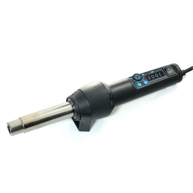 Uniqkart 8858-I 650W Handheld Adjustable Welding Hot Air Heat Gun LED Display - AC 220V / EU Plug