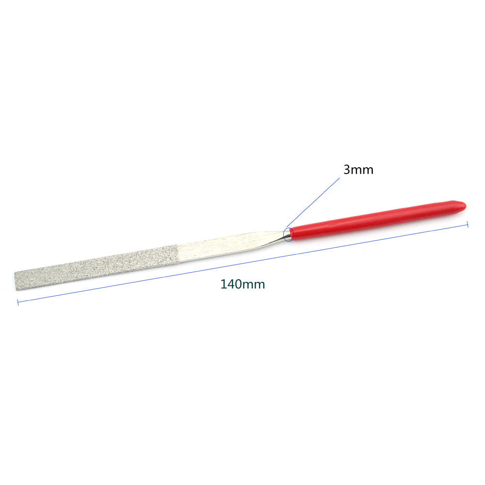 10 in 1 Rubber Coated Handle Square Round Triangle Needle Files Set