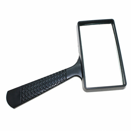 5X Handheld Reading Magnifying Glass Newspapers Books Jewelry Magnifier - Black