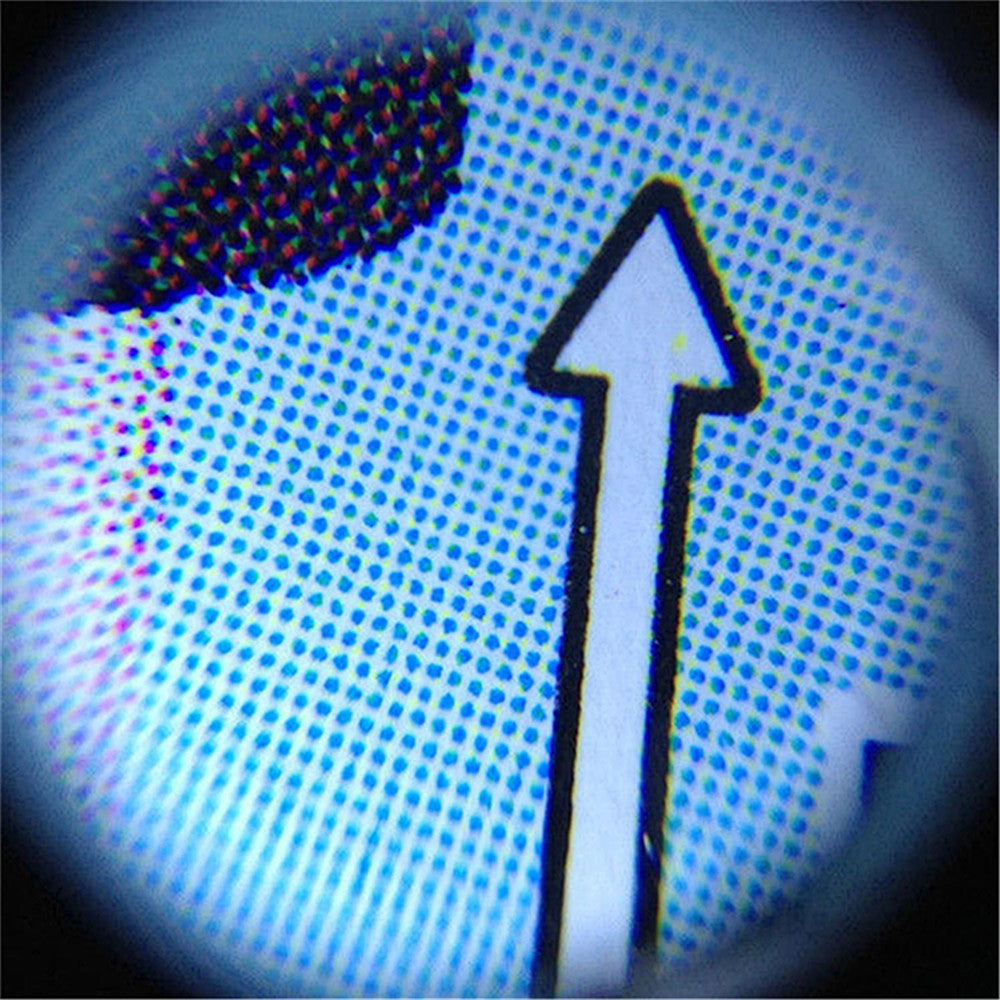 60X Mini Portable Magnifier Currency Detector Loupe Magnified Tool with LED / UV Light - Silver Color