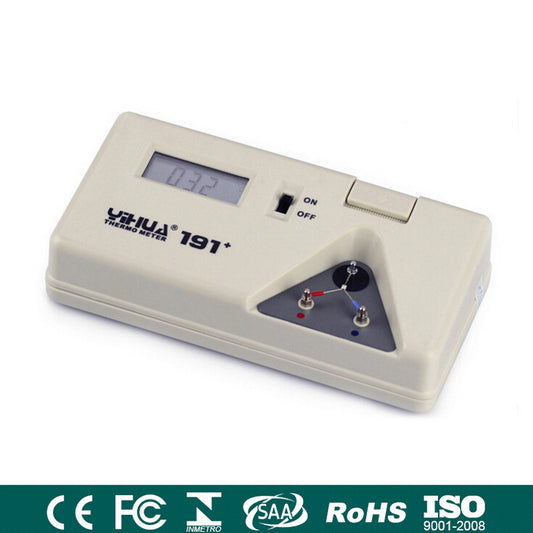 Uniqkart 191+ Soldering Iron Tip Thermometer Sensor Line Digital Tester Temperature Test