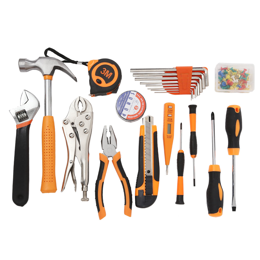 SOLUDE 21Pcs Multifunctional Household Hardware Tool Set with Toolbox (STT-21D)