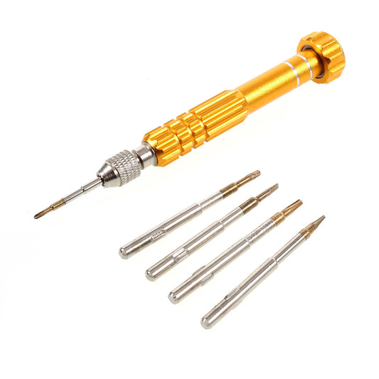 Disassemble Screwdriver Tool Set with 5 Bits for Mobile Phone