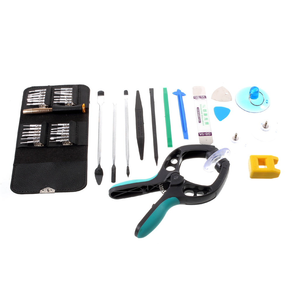 38-In-1 Mobile Phone Screen Opening Tool Kit with Screwdriver Pliers Pry Tools