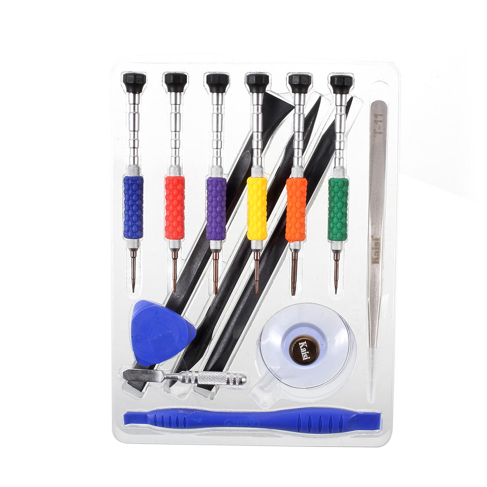 kt3601 14-in-1 Precision Mobile Phone Repair Screwdriver Tool Set With Spudger Tool for iPhone 7