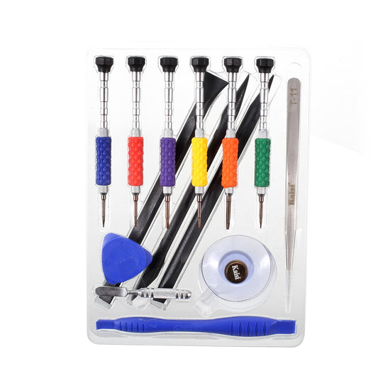 kt3601 14-in-1 Precision Mobile Phone Repair Screwdriver Tool Set With Spudger Tool for iPhone 7