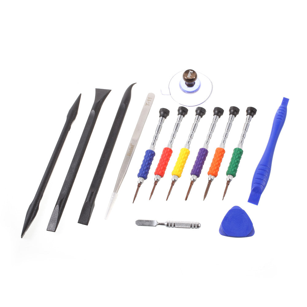 kt3601 14-in-1 Precision Mobile Phone Repair Screwdriver Tool Set With Spudger Tool for iPhone 7