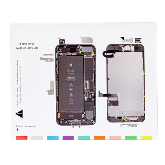 Uniqkart for iPhone 7 Plus 5.5 Professional Magnetic Screw Mat Chart Repairing Tool