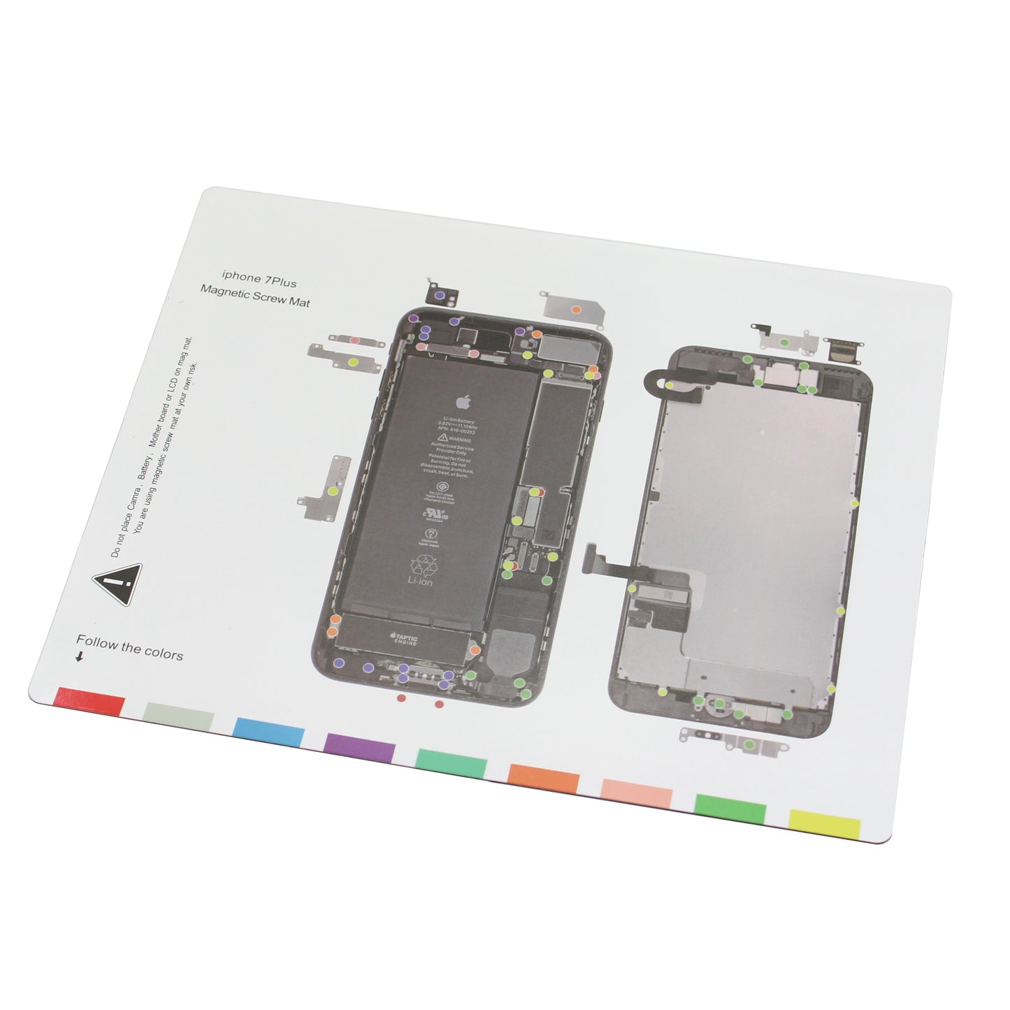 Uniqkart for iPhone 7 Plus 5.5 Professional Magnetic Screw Mat Chart Repairing Tool