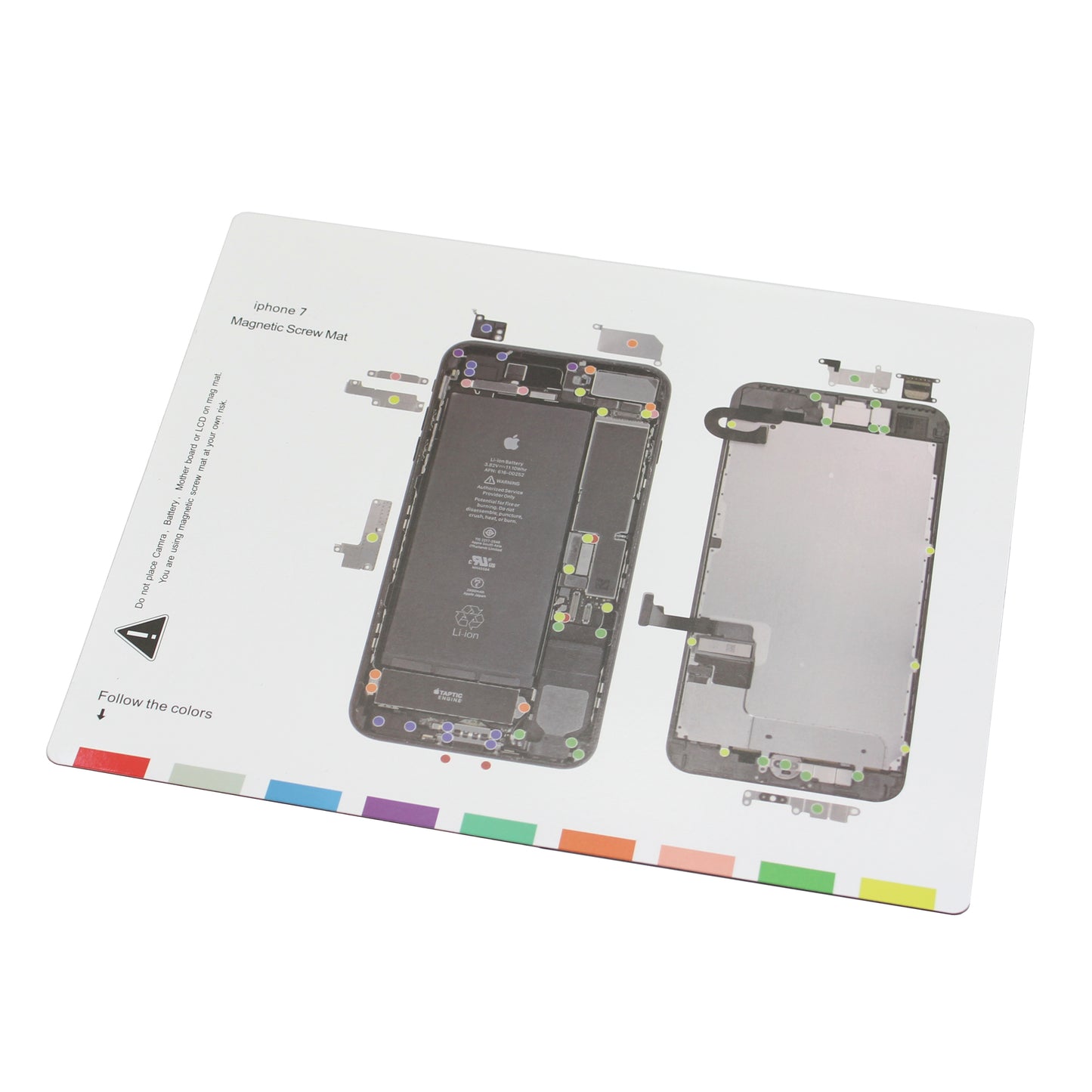 Uniqkart for iPhone 7 4.7 Professional Magnetic Screw Mat Chart Repair Tool