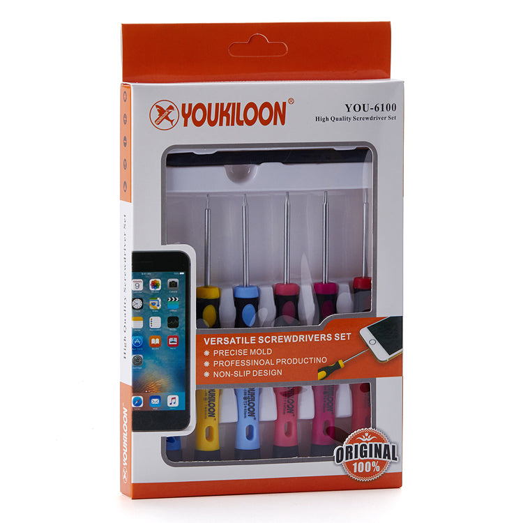 Uniqkart Phone Repair Screwdriver Opening Pry Tool Set for iPhone Samsung Huawei Etc. (YOU6100-B)