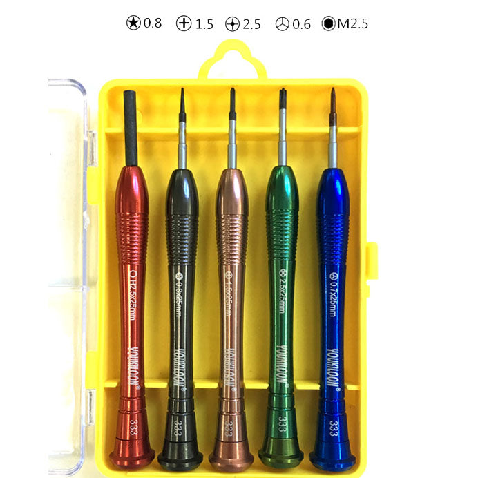 Uniqkart 5Pcs Phone Repair Opening Screwdriver Tool Set for iPhone 7 / 7 Plus / 6s Etc. (YOU-3335)