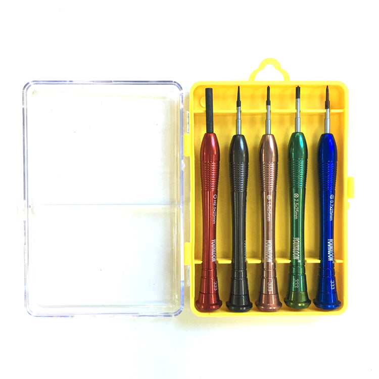 Uniqkart 5Pcs Phone Repair Opening Screwdriver Tool Set for iPhone 7 / 7 Plus / 6s Etc. (YOU-3335)