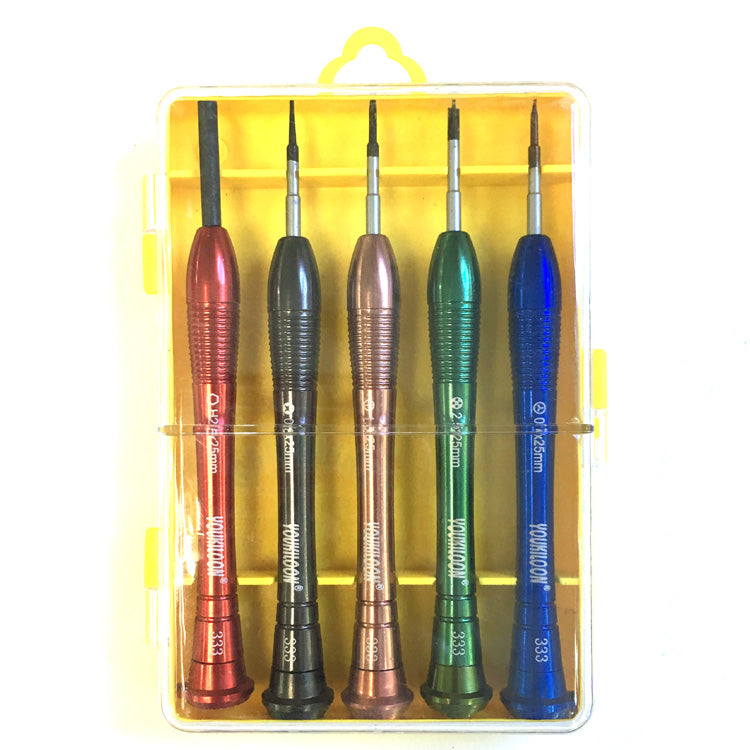 Uniqkart 5Pcs Phone Repair Opening Screwdriver Tool Set for iPhone 7 / 7 Plus / 6s Etc. (YOU-3335)