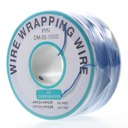 Breadboard P/N DM-30-1000 Tin Plated Copper Wires 280M AWG30 Approx Jumper Cable - Blue