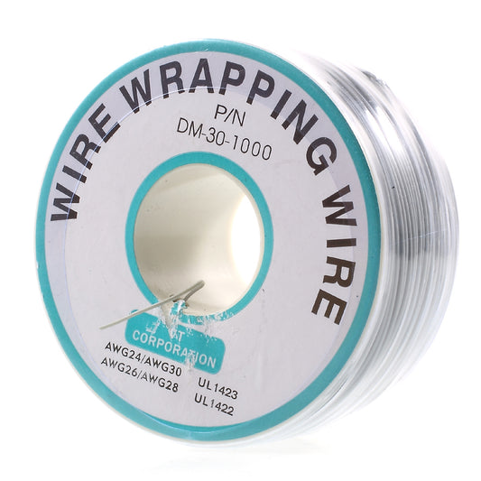 280M Long Electric Wire, Winding Wire 30AWG Fine Line - Grey