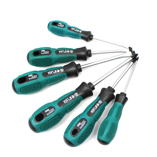 LAOA 6Pcs/Set Chrome Vanadium Steel Philips and Slotted Screwdriver Set