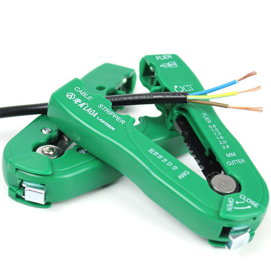 LAOA Multi-functional Cable Stripper AWG Wire Cutter Plier - Green
