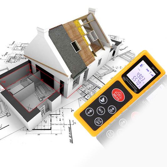 CP-40H 40M Laser Distance Meter Handheld Digital Range Finder - Yellow