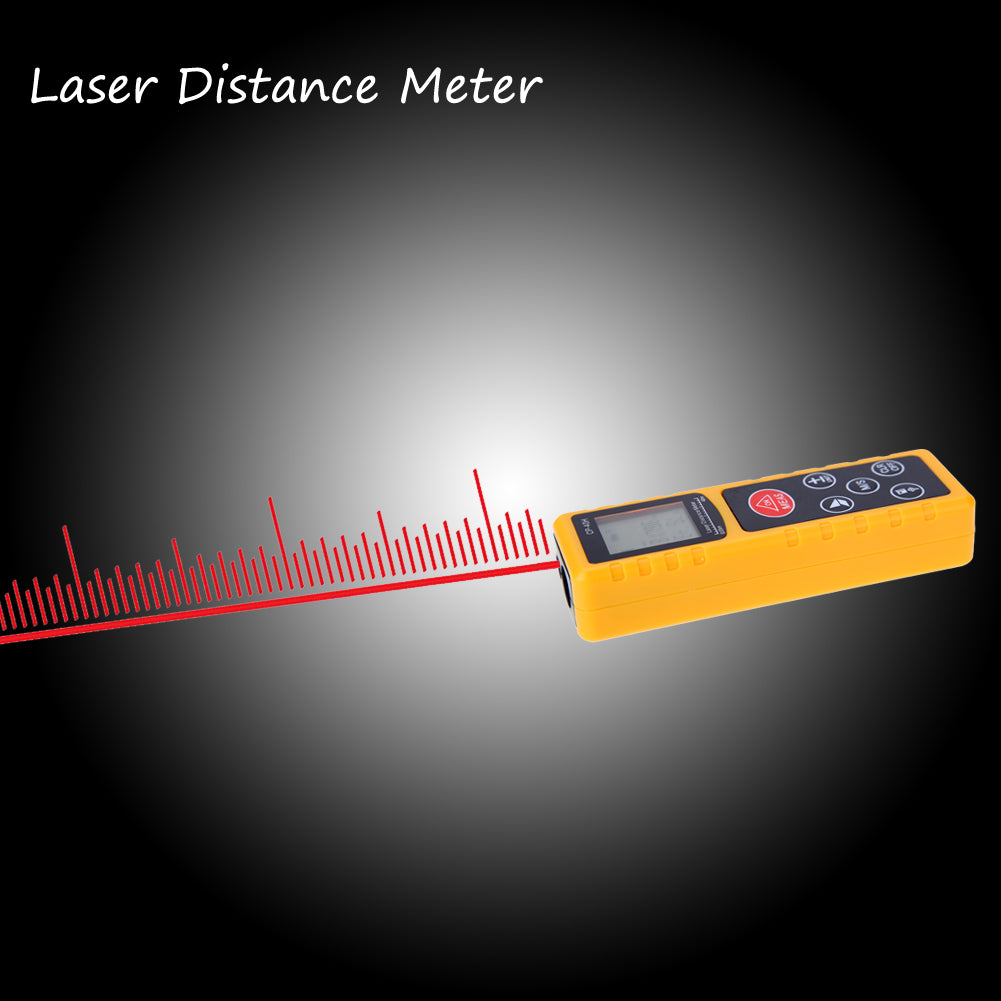 CP-40H 40M Laser Distance Meter Handheld Digital Range Finder - Yellow