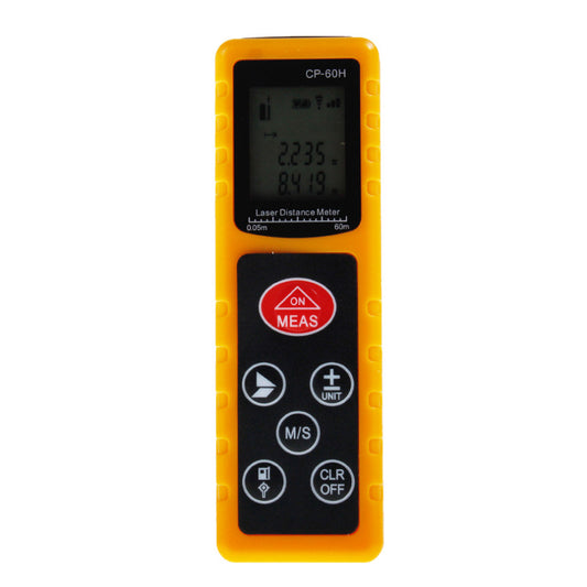 CP-60H 60M Handheld Digital Laser Distance Meter Mini Diastimeter for Construction Industries - Yellow