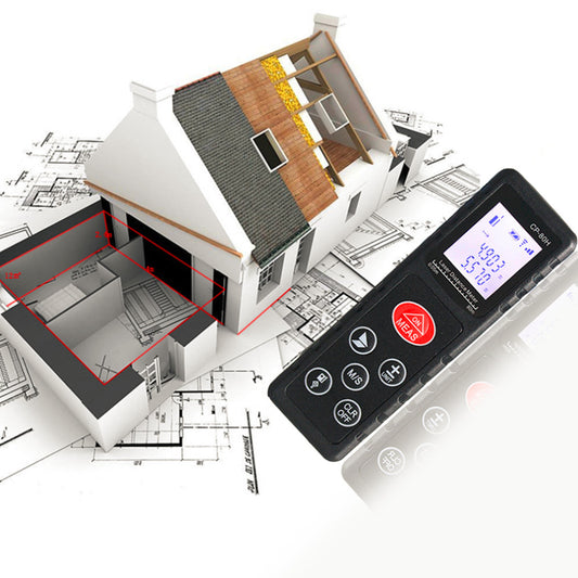 CP-80H Mini 80M Handheld Digital Laser Distance Meter Diastimeter for Construction Industries - Black