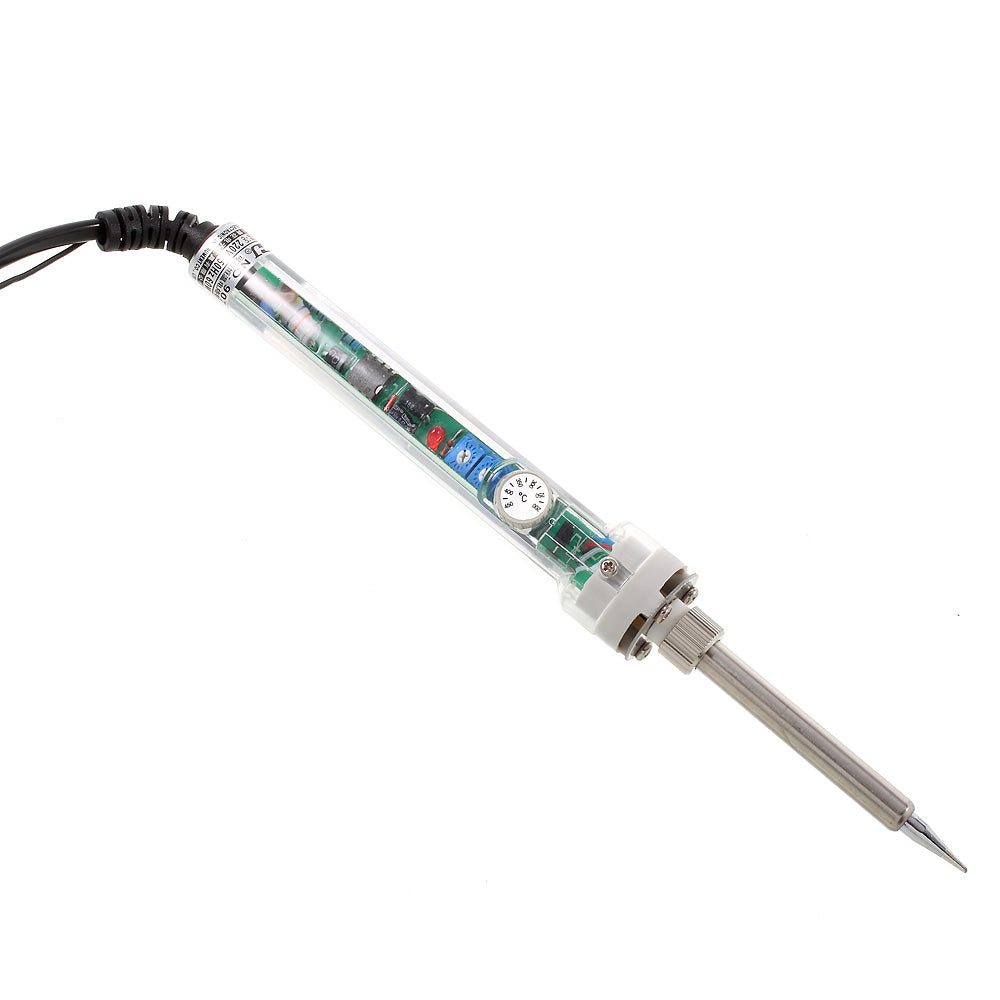 907 220V 60W Pencil Type Professional Adjustable Temperature Welding Soldering Iron Tool - CN Plug