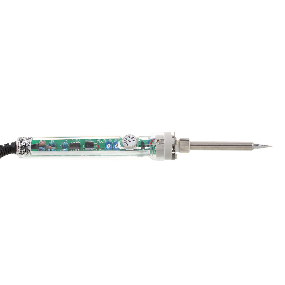 907 220V 60W Pencil Type Professional Adjustable Temperature Welding Soldering Iron Tool - CN Plug