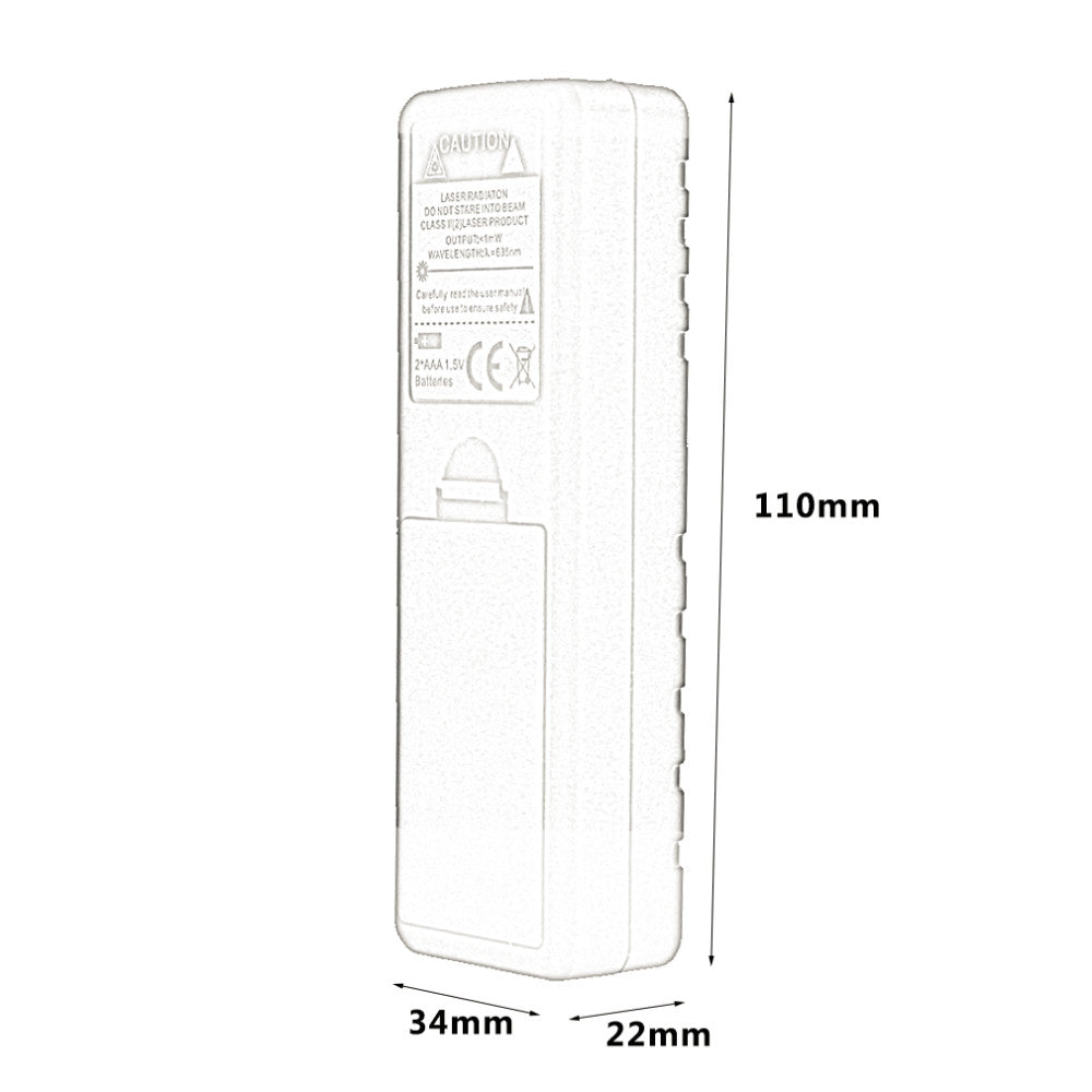 CP-100H 100M Handheld Digital Laser Distance Meter Measure Test Tool for Construction Industries - Yellow