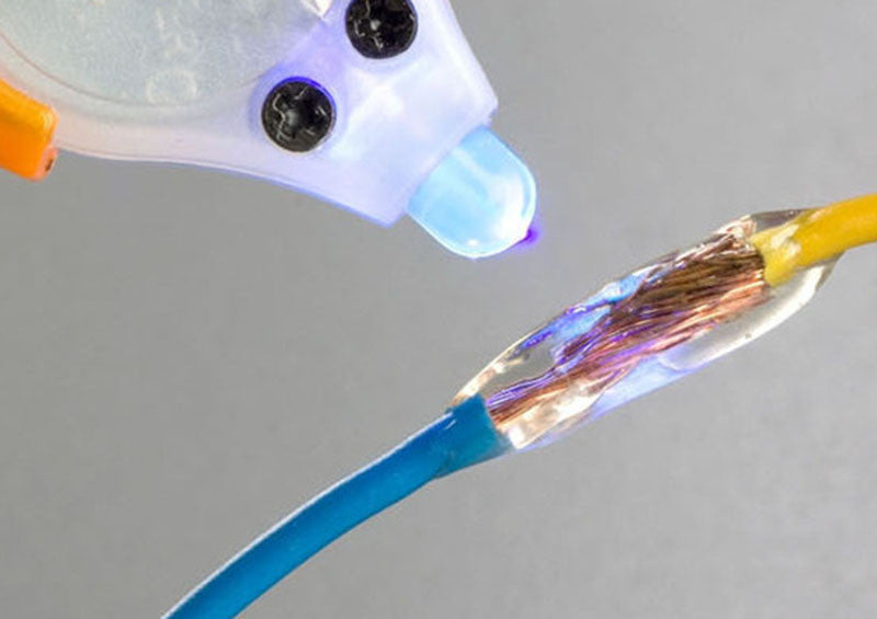 5 Second Fix UV Light Repair Tool with Glue Super Powered Liquid Plastic Welding Compound - Blue