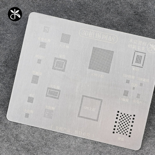 Uniqkart A10 for iPhone 7 / 7 Plus 3D IC Repair BGA Tin Plate Rework Soldering Stencil Steel Net
