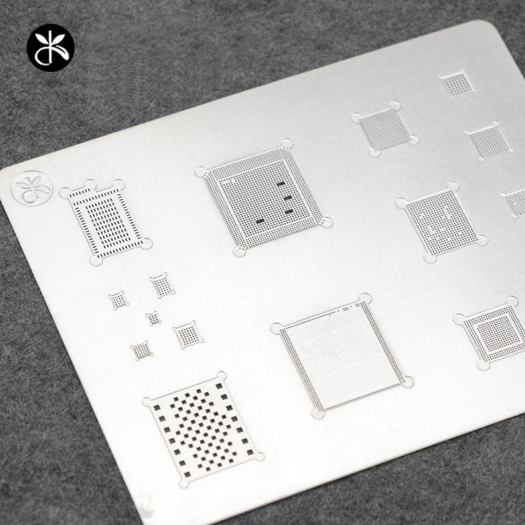 Uniqkart A10 for iPhone 7 / 7 Plus 3D IC Repair BGA Tin Plate Rework Soldering Stencil Steel Net