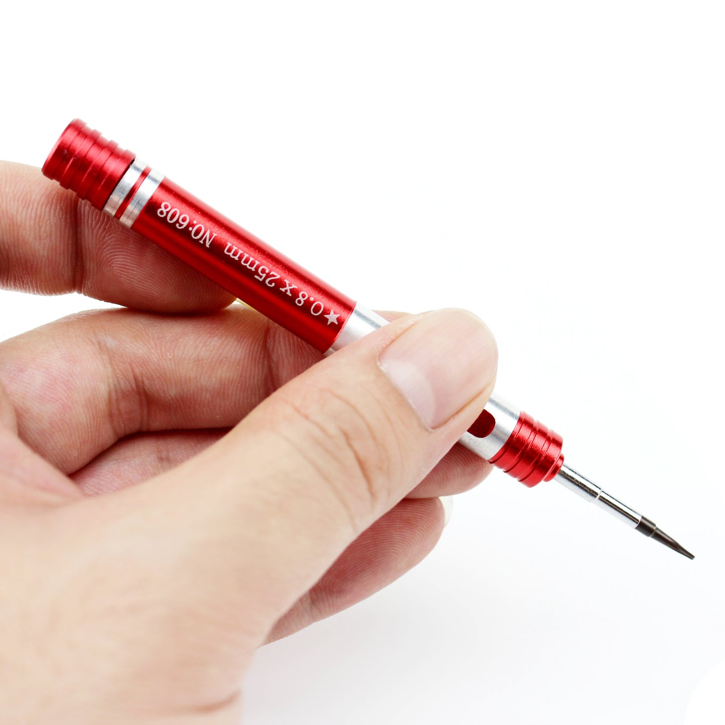 Non-slip Handle Professional 0.8x25mm Pentagon Screwdriver Repair Tool