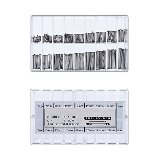 360PCS 6-23mm Connecting Needles with Plastic Tool Components Box