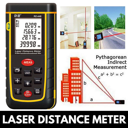 40M Laser Distance Meter Handheld Digital Range Finder