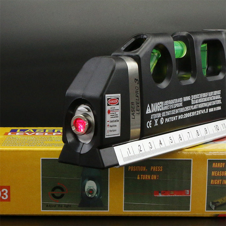 Multipurpose Laser Level Laser Measure Line 8ft Measure Tape Ruler Adjusted Standard and Metric Ruler