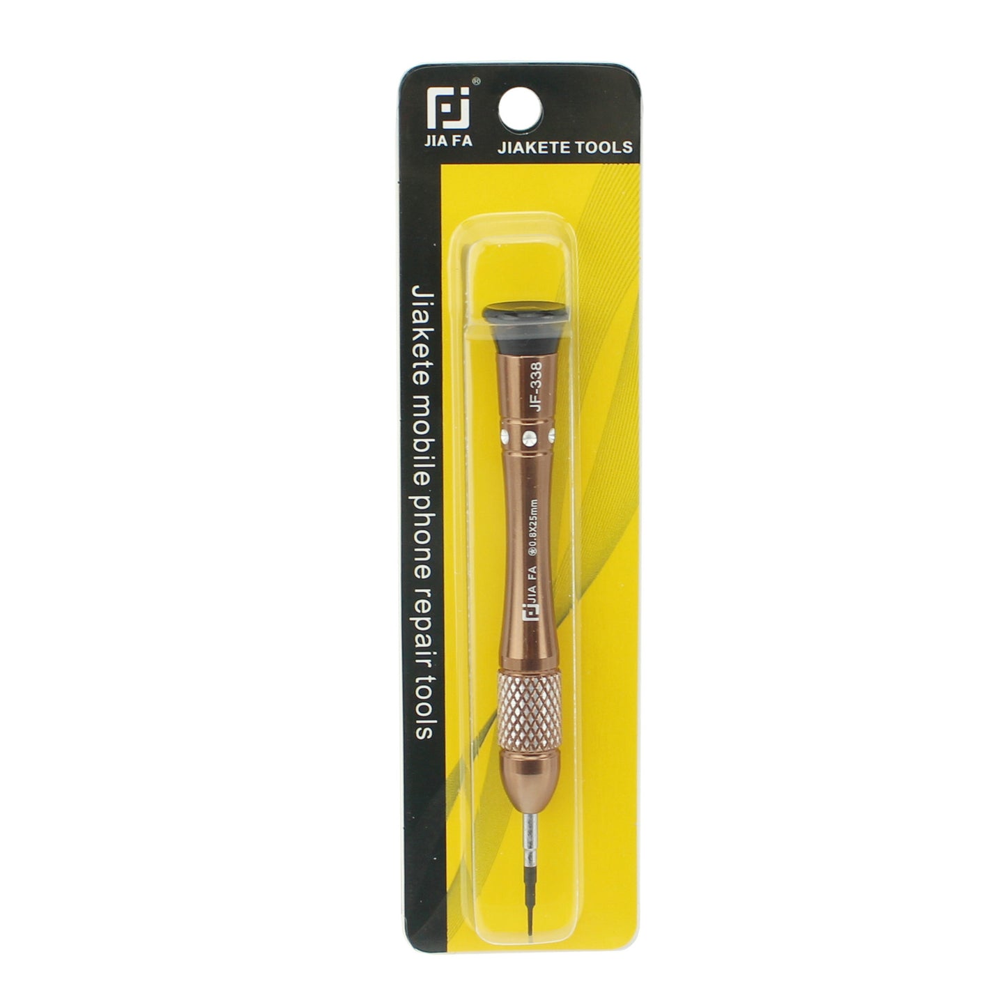 Skid-proof Handle Y0.6x30mm Tri-wing Screwdriver Repair Tool - Rose Gold Color