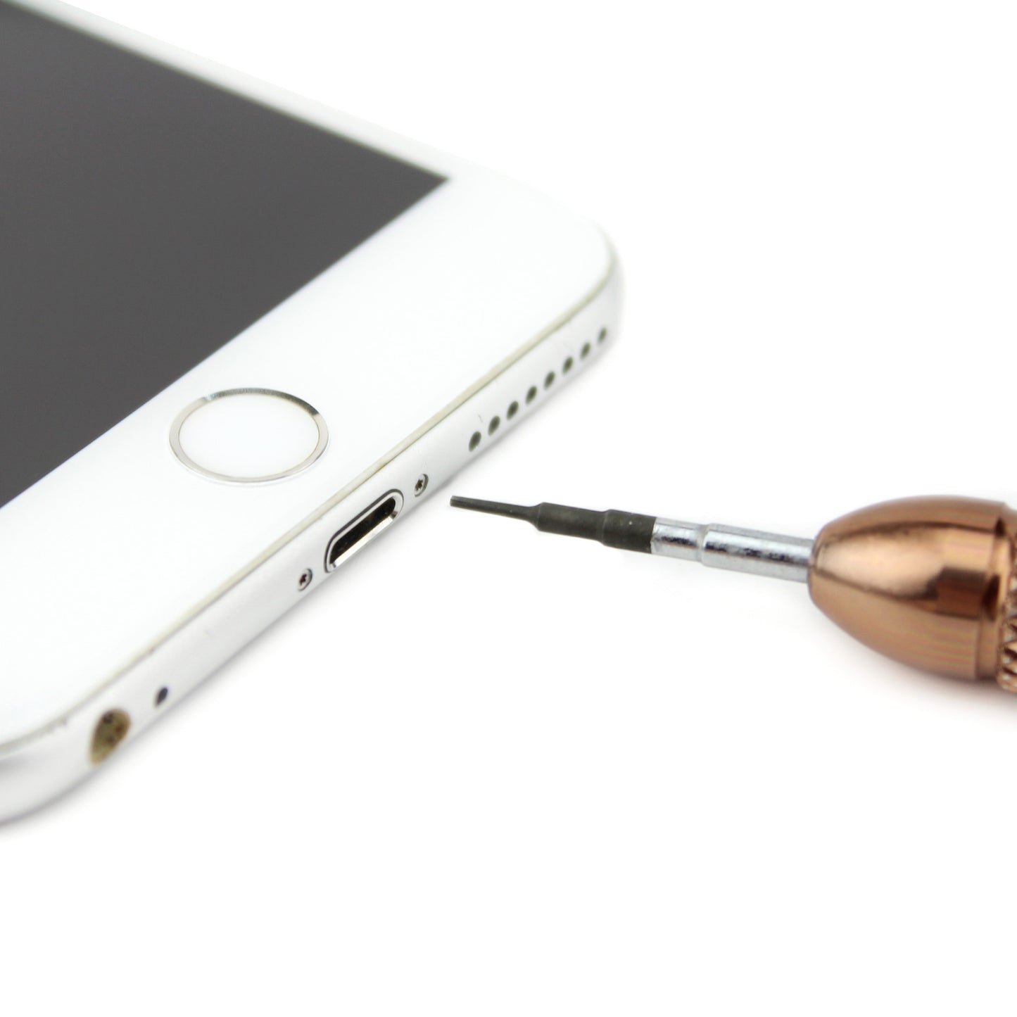 Professional 0.8x25mm Pentalobe Screwdriver Non-slip Handle Repair Tool - Rose Gold Color