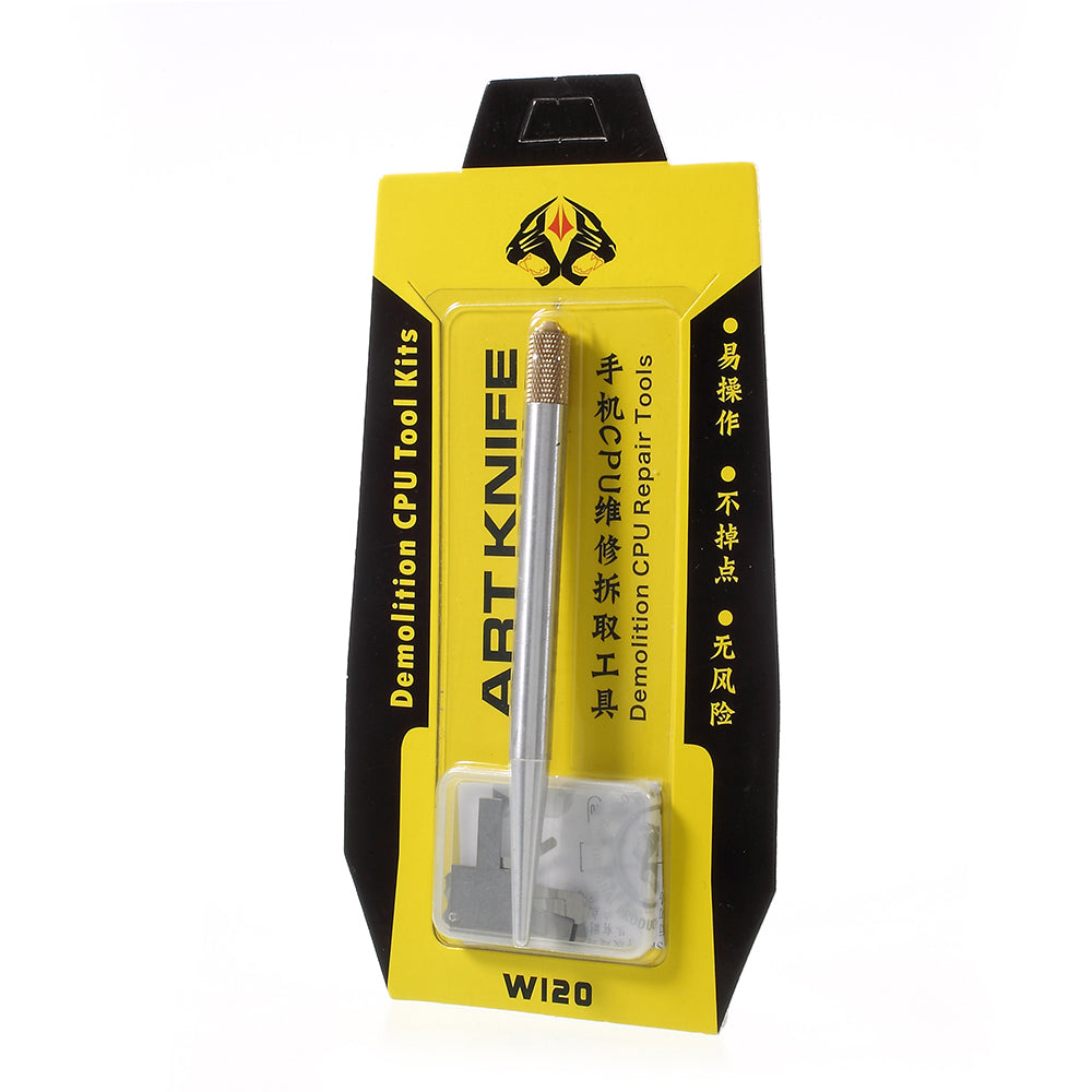 W120 1Pc Handle + 10PCS Thin Blades Tool Set Demolition Mobile CPU Scraper Repair Tools